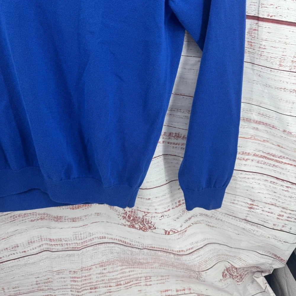 Brooks Brothers Sweater Mens Large Supima Cotton V-Neck Lightweight‎ Pullover